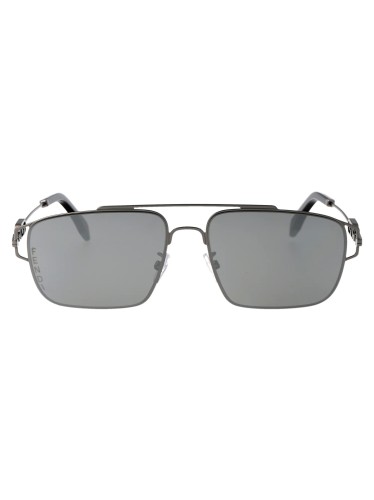 Fendi FE40090U - 14C - 56 Okulary przeciwsłoneczne Czarny Pilotki (aviator)