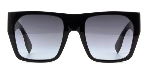 Fendi FE40124F - 01B - 57 Okulary przeciwsłoneczne Czarny Kanciaste