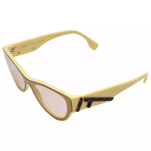 Fendi FE40135I - 39E - 139 Okulary przeciwsłoneczne Brązowy Kocie oczy