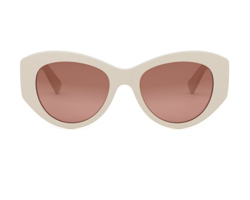 Bvlgari BV40050I - 25F - 52 Okulary przeciwsłoneczne Biały Kocie oczy