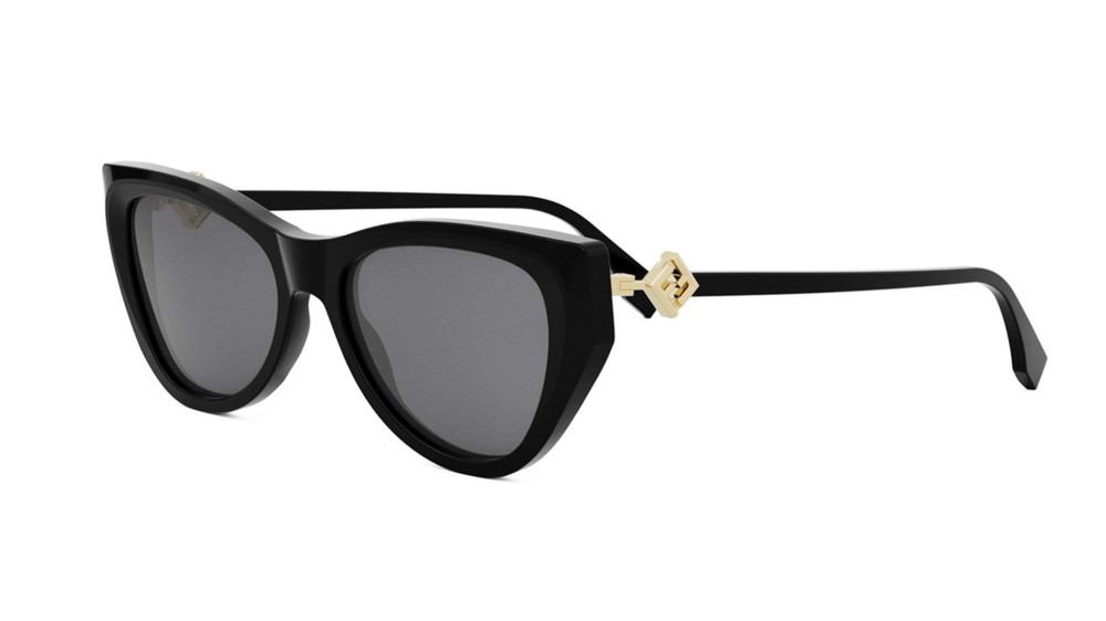 Fendi FE40149I - 01A - 54 Okulary przeciwsłoneczne Czarny Kocie oczy