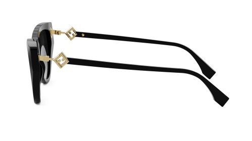 Fendi FE40149I - 01A - 54 Okulary przeciwsłoneczne Czarny Kocie oczy