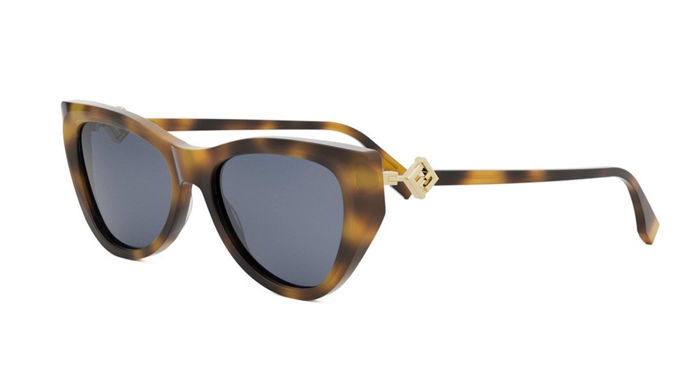 Fendi FE40149I - 53V - 54 Okulary przeciwsłoneczne Havanna Kocie oczy