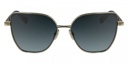 Lanvin LNV132S - 721 - 57 Okulary przeciwsłoneczne Złoty Kanciaste