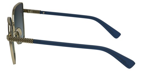 Lanvin LNV132S - 721 - 57 Okulary przeciwsłoneczne Złoty Kanciaste