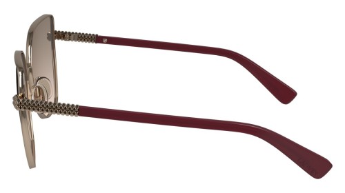 Lanvin LNV132S - 773 - 57 Okulary przeciwsłoneczne Różowe złoto Kanciaste