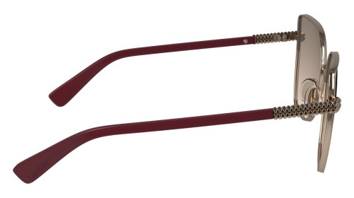 Lanvin LNV132S - 773 - 57 Okulary przeciwsłoneczne Różowe złoto Kanciaste