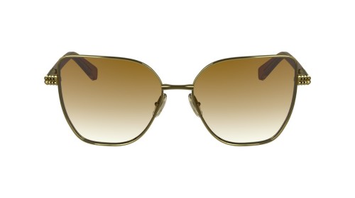 Lanvin LNV132S - 746 - 57 Okulary przeciwsłoneczne Złoty Kanciaste