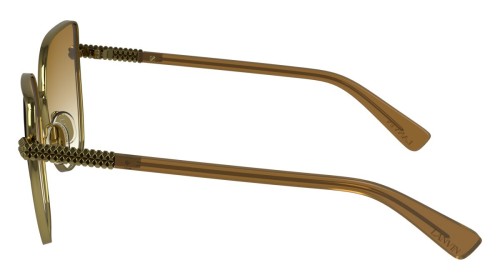 Lanvin LNV132S - 746 - 57 Okulary przeciwsłoneczne Złoty Kanciaste