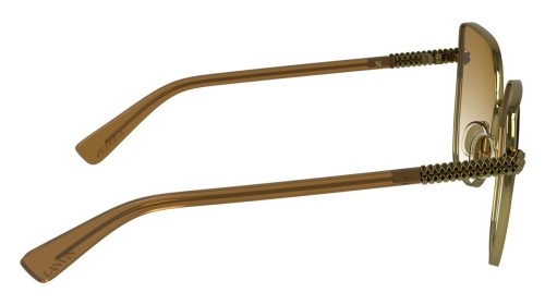 Lanvin LNV132S - 746 - 57 Okulary przeciwsłoneczne Złoty Kanciaste