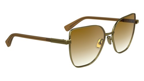 Lanvin LNV132S - 746 - 57 Okulary przeciwsłoneczne Złoty Kanciaste