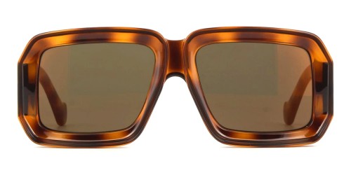 Loewe LW40064U - 52G - 56 Okulary przeciwsłoneczne Havanna Kanciaste
