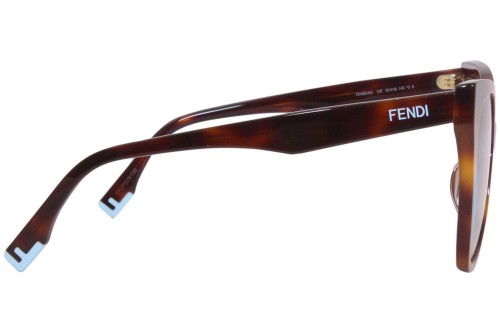 Fendi FE40010U - 53F - 55 Okulary przeciwsłoneczne Havanna Kocie oczy