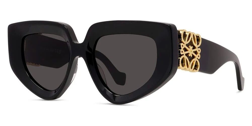 Loewe LW40154U - 01A - 51 Okulary przeciwsłoneczne Czarny Kocie oczy