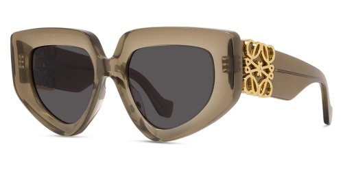 Loewe LW40154U - 96A - 51 Okulary przeciwsłoneczne Brązowy Kocie oczy