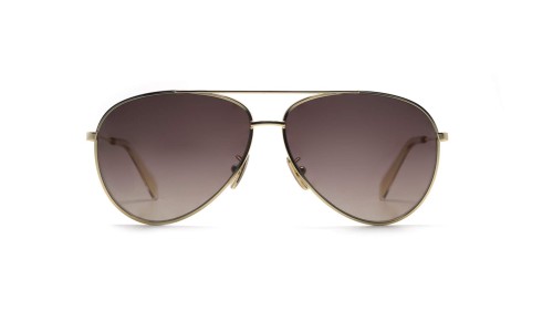 Celine CL40062U - 30D - 61 - Z SOCZEWKAMI POLARYZACYJNYMI Okulary przeciwsłoneczne Złoty Pilotki (aviator)