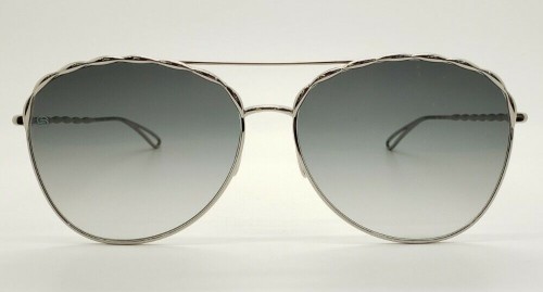Elie Saab ES008/S - 84J 5B - 59 Okulary przeciwsłoneczne Srebrny Pilotki (aviator)