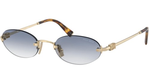 MIU MIU MU A54S - ​ZVN80O - ​51 Okulary przeciwsłoneczne Złoty Owalny