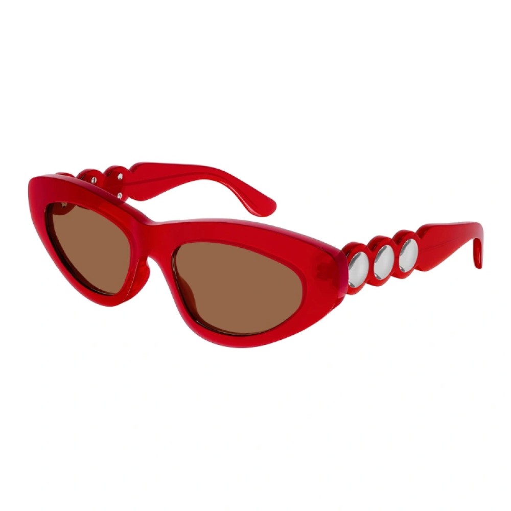 Alaia AA0058S - 003 - 53 Okulary przeciwsłoneczne Czerwony Kocie oczy