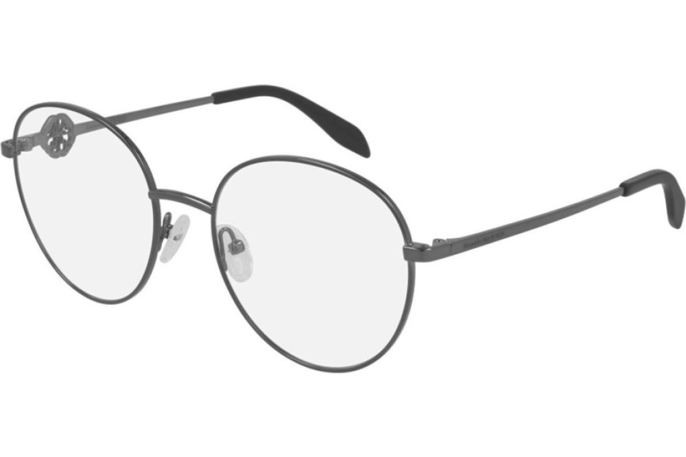 Alexander McQueen AM0291O - 001 - 55 Oprawki korekcyjne Srebrny Okrągły