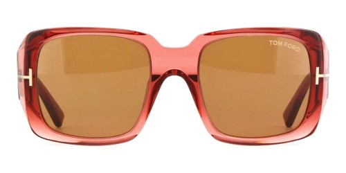 Tom Ford FT1035 RYDER-02 - 72E - 51 Okulary przeciwsłoneczne Różowy Kanciaste