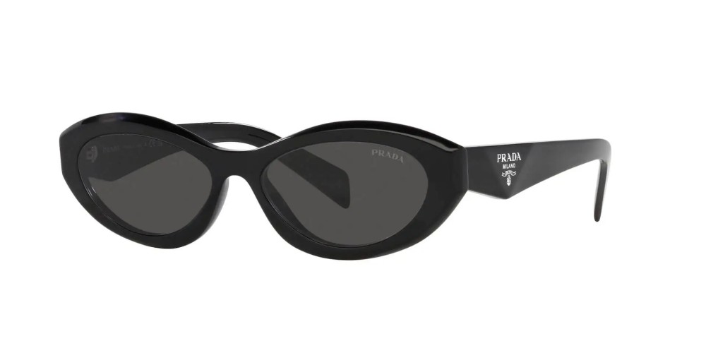 PRADA PR 26ZS - ​16K08Z - ​55 Okulary przeciwsłoneczne Czarny Owalny