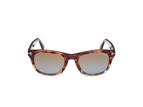 Tom Ford FT1076 KENDEL - 56B - 54 Okulary przeciwsłoneczne Havanna Kanciaste