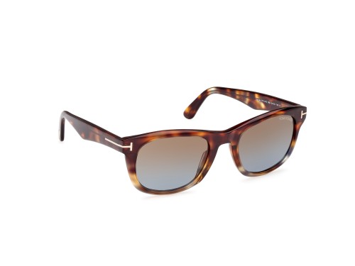 Tom Ford FT1076 KENDEL - 56B - 54 Okulary przeciwsłoneczne Havanna Kanciaste