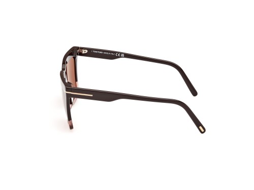 Tom Ford FT1110 EDEN - 50Z - 56 Okulary przeciwsłoneczne Brązowy, Różowy Kanciaste