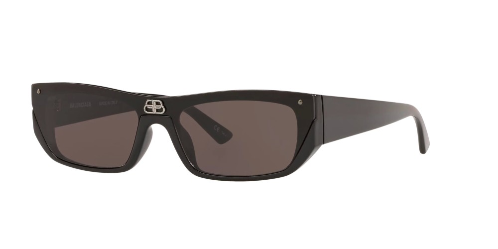 Balenciaga BB0080S - 001 - 99 Okulary przeciwsłoneczne Czarny Kanciaste