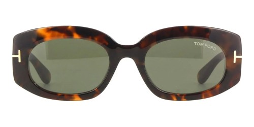 Tom Ford FT1187-F CIELLE - 52N - 54 Okulary przeciwsłoneczne Havanna Owalny