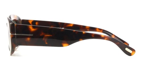 Tom Ford FT1187-F CIELLE - 52N - 54 Okulary przeciwsłoneczne Havanna Owalny