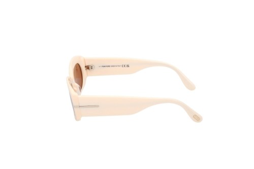 Tom Ford FT1187-F CIELLE - 25E - 54 Okulary przeciwsłoneczne Beżowy Owalny