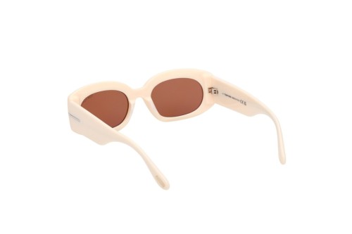 Tom Ford FT1187-F CIELLE - 25E - 54 Okulary przeciwsłoneczne Beżowy Owalny
