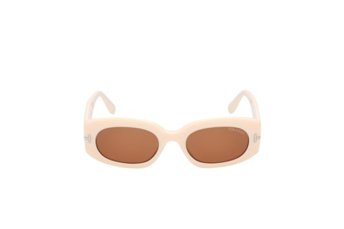 Tom Ford FT1187-F CIELLE - 25E - 54 Okulary przeciwsłoneczne Beżowy Owalny