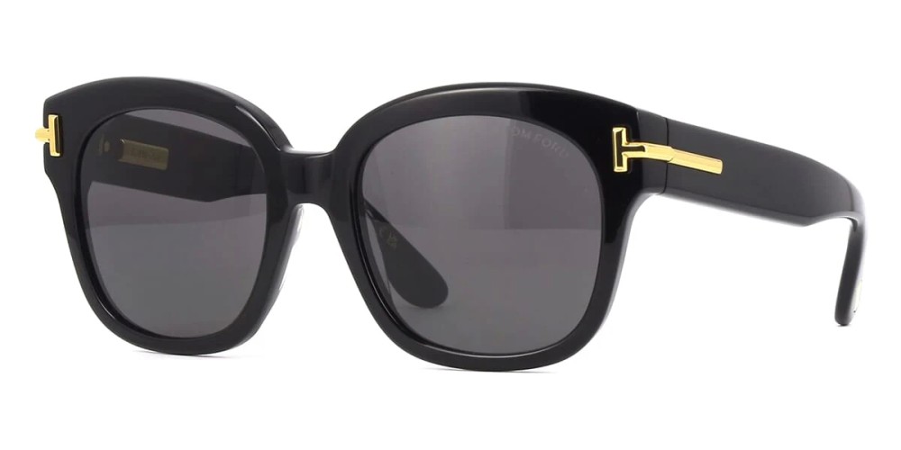 Tom Ford FT1235 ICON COLLECTION - 01A - 55 Okulary przeciwsłoneczne Czarny Pillow (zaokrąglony)