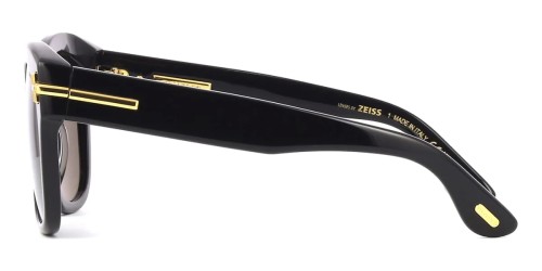 Tom Ford FT1235 ICON COLLECTION - 01A - 55 Okulary przeciwsłoneczne Czarny Pillow (zaokrąglony)