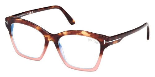 Tom Ford TF5965-B - 055 - 53 - Z SOCZEWKAMI Z FILTREM ŚWIATŁA NIEBIESKO-FIOLETOWEGO Oprawki korekcyjne Kanciaste