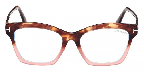 Tom Ford TF5965-B - 055 - 53 - Z SOCZEWKAMI Z FILTREM ŚWIATŁA NIEBIESKO-FIOLETOWEGO Oprawki korekcyjne Kanciaste