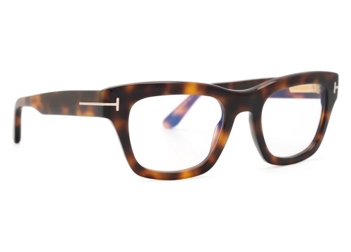 Tom Ford TF6036-B - 053 - 52 - Z SOCZEWKAMI Z FILTREM ŚWIATŁA NIEBIESKO-FIOLETOWEGO Oprawki korekcyjne Havanna Kanciaste