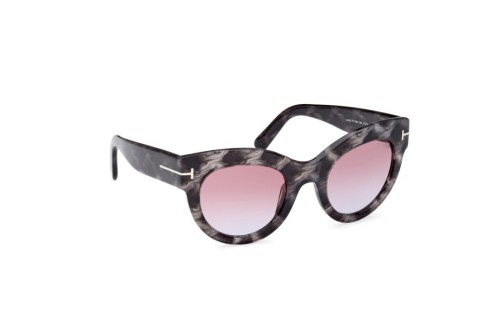 Tom Ford FT1063 LUCILLA - 56Z - 51 Okulary przeciwsłoneczne Havanna Kocie oczy