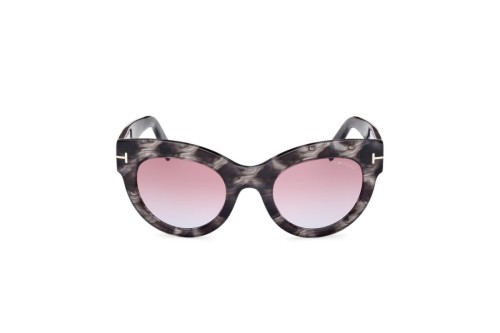 Tom Ford FT1063 LUCILLA - 56Z - 51 Okulary przeciwsłoneczne Havanna Kocie oczy
