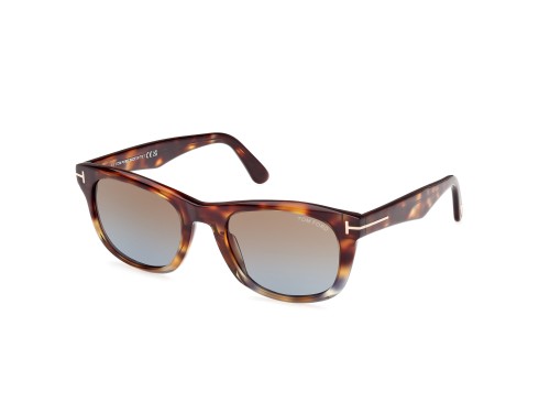 Tom Ford FT1076 KENDEL - 56B - 54 Okulary przeciwsłoneczne Havanna Kanciaste