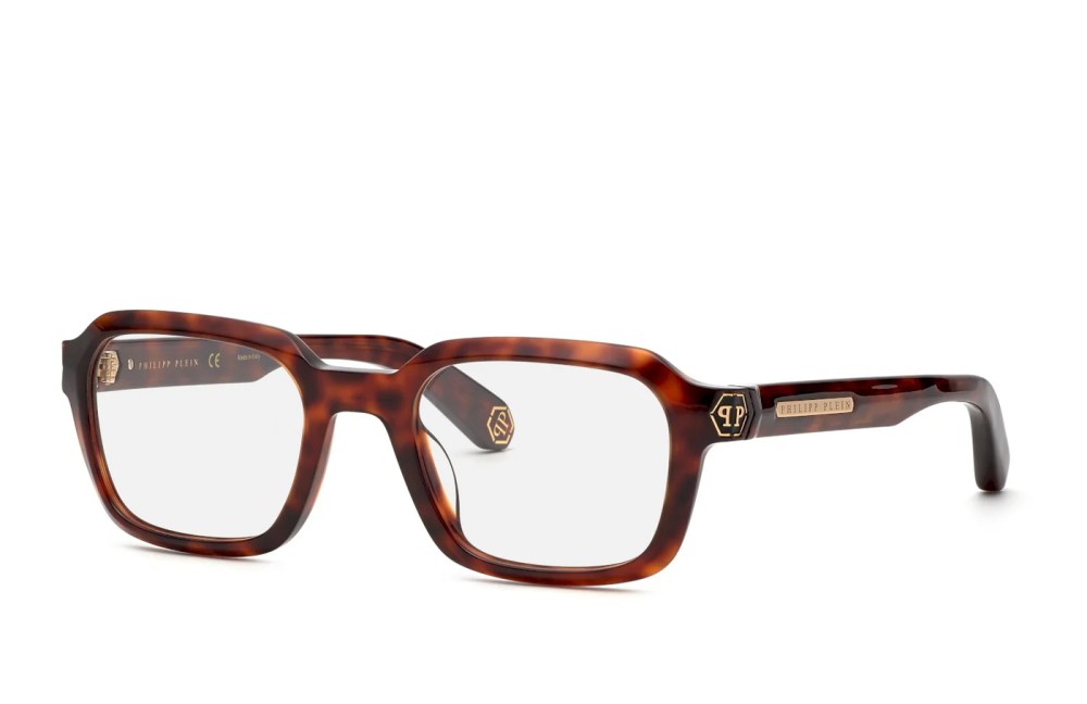 Philipp Plein VPP083 BRAVE SHADE - 0C10 - 52 Oprawki korekcyjne Havanna Kanciaste