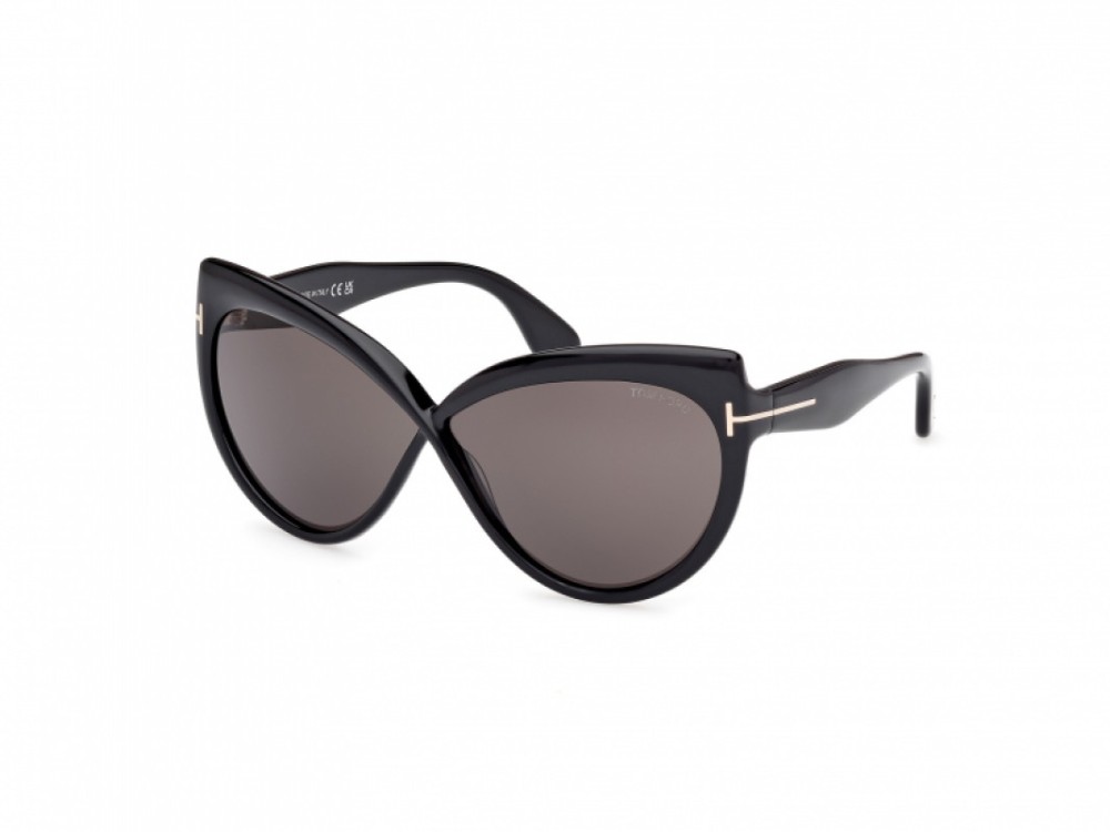 Tom Ford FT1196 BEATRICE ECO - 01A - 65 Okulary przeciwsłoneczne Czarny Motyl