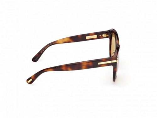Tom Ford FT1251 ICON COLLECTION - 53E - 57 Okulary przeciwsłoneczne Havanna Pillow (zaokrąglony)