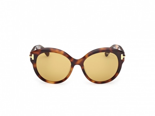 Tom Ford FT1251 ICON COLLECTION - 53E - 57 Okulary przeciwsłoneczne Havanna Pillow (zaokrąglony)