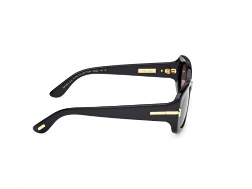 Tom Ford FT253 ICON COLLECTION - 01A - 54 Okulary przeciwsłoneczne Czarny Kanciaste