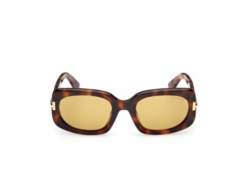 Tom Ford FT1253 ICON COLLECTION - 53E - 54 Okulary przeciwsłoneczne Havanna Kanciaste