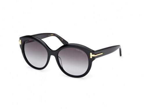Tom Ford FT1251 ICON COLLECTION - 01B - 57 Okulary przeciwsłoneczne Czarny Pillow (zaokrąglony)